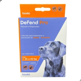 Antipulgas Defend Pro Cães 20,1kg A 40kg Biovet - 1 Pipeta