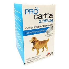 Procart 25 Condroitina E Glicosamina 60 Comp Cães Procart Agener União