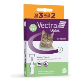 Anti Pulgas Ceva Vectra Para Gatos Com 3 Unidades